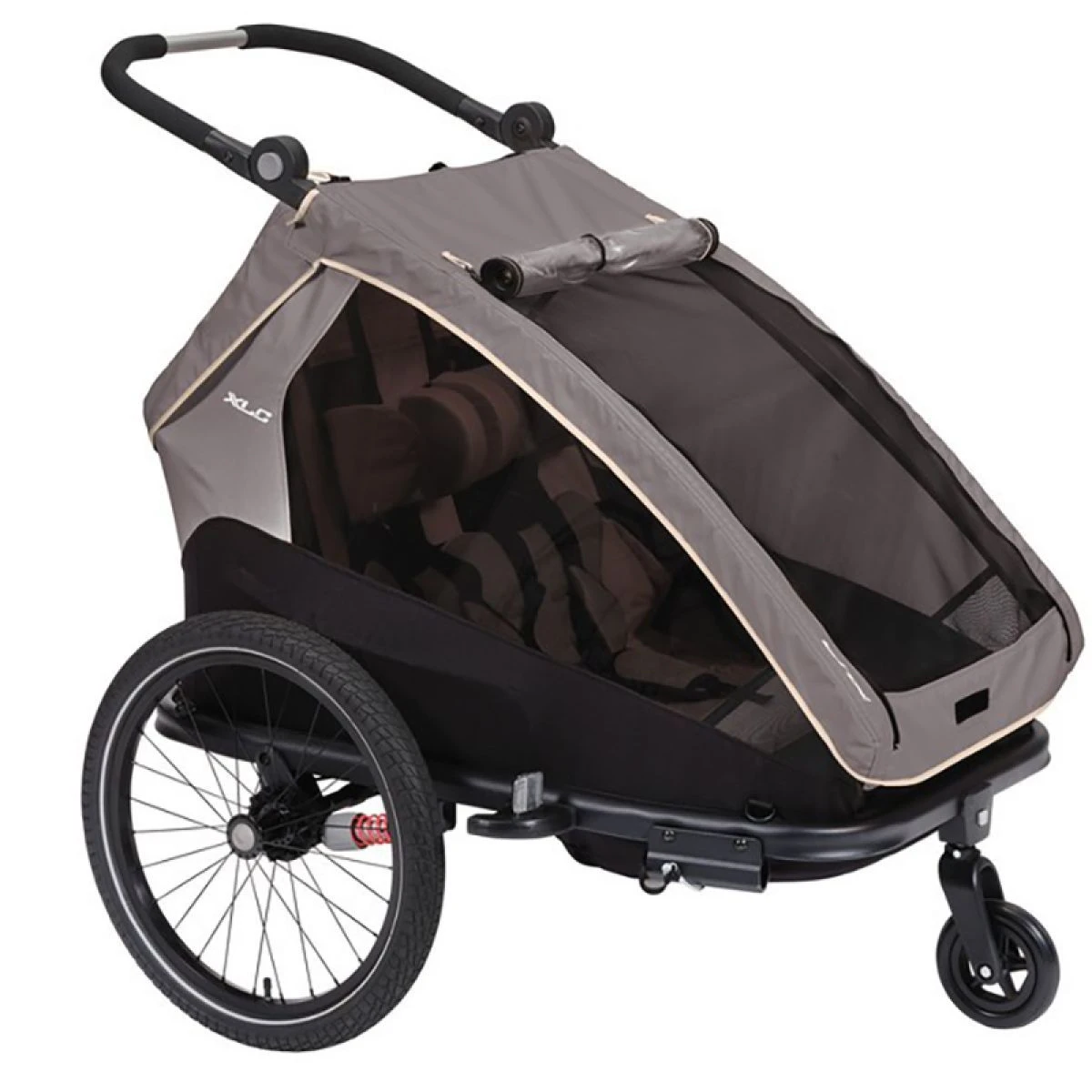 XLC Remorque Enfant Duo S 20" Anthracite Beige 1 XLC Remorque Enfant Duo S 20" Anthracite Beige