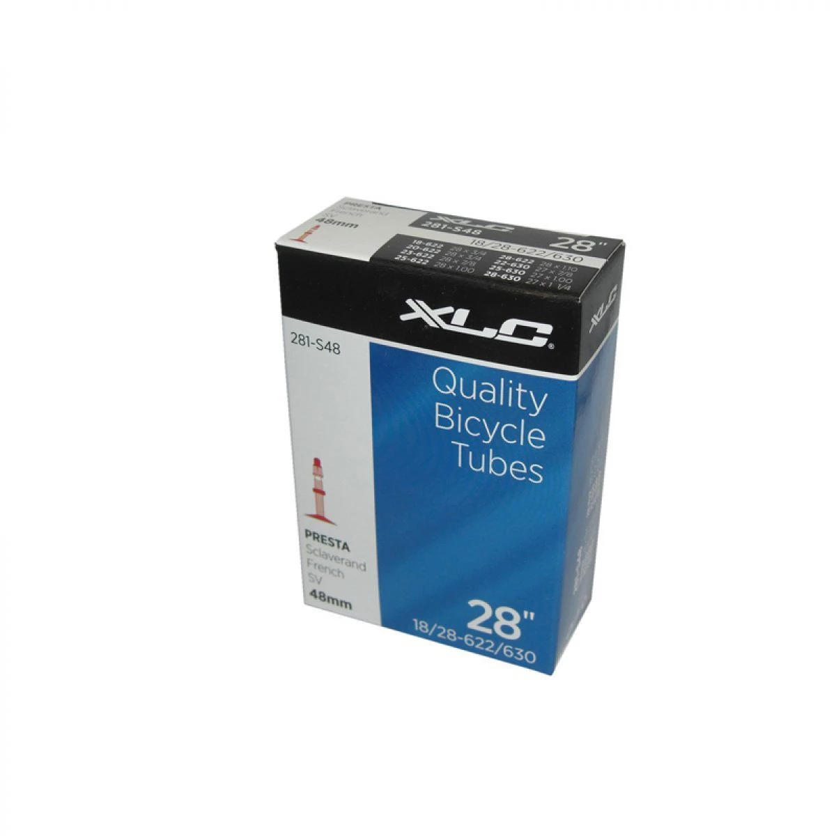 XLC Chambre à Air 700x18/25C Valve 48mm Presta 1 XLC Chambre à Air 700x18/25C Valve 48mm Presta